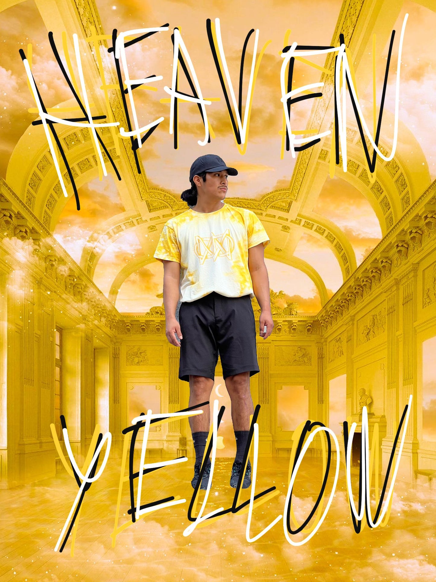 T-shirt TIE DYE Heaven Yellow